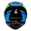AGV K5 S MPLK Core helma černá/azurová/fluo-žlutá vel.XS